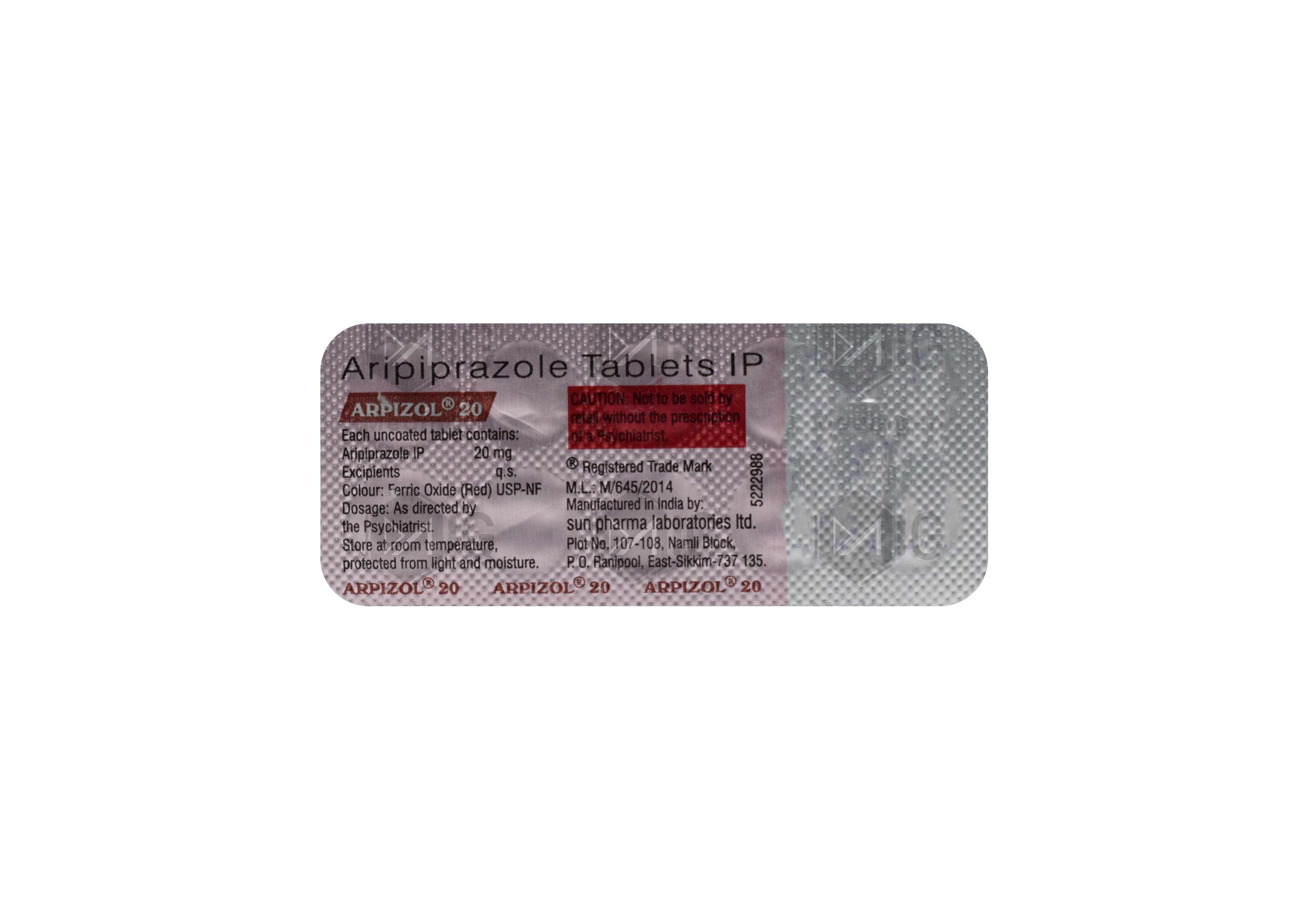 ARPIZOL 20MG